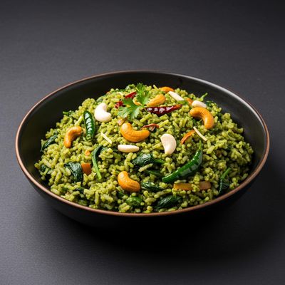 Daliya Palak Khichdi
